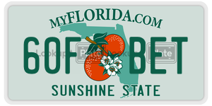 60FBET  license plate in FL