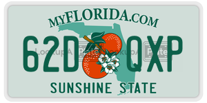 62DQXP license plate in Florida