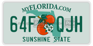 64FQJH  license plate in FL