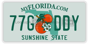 77GDDY  license plate in FL