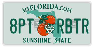 8PTRBTR  license plate in FL