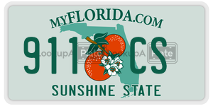 911CS license plate in Florida