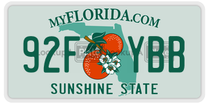 92FYBB  license plate in FL