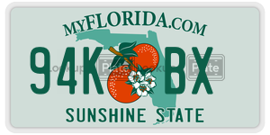 94KBX  license plate in FL