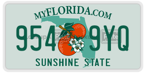 9549YQ license plate in Florida