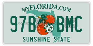 97BBMC  license plate in FL