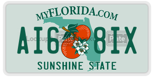 AI68IX  license plate in FL