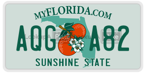 AQGA82  license plate in FL