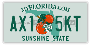 AX15KT license plate in Florida