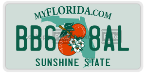 BB68AL license plate in Florida