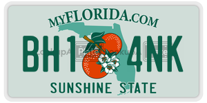 BH14NK license plate in Florida
