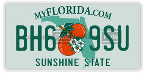 BH69SU license plate in Florida