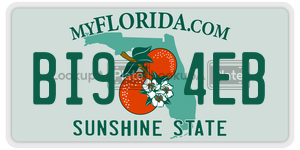 BI94EB  license plate in FL