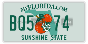 BQ574  license plate in FL