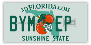 BYMEP  license plate in FL