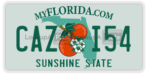 CAZI54  license plate in FL