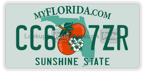 CC67ZR license plate in Florida
