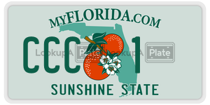 CCC1 license plate in Florida