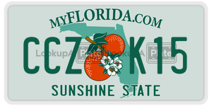 CCZK15 license plate in Florida