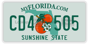 CD4505 license plate in Florida