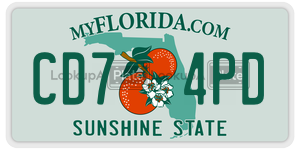 CD74PD  license plate in FL