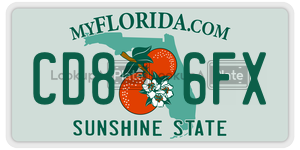 CD86FX  license plate in FL