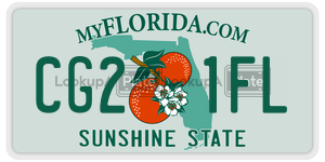 CG21FL license plate in Florida