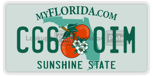 CG60IM  license plate in FL