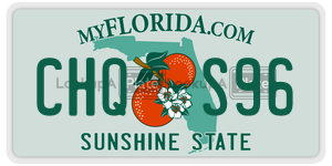 CHQS96 license plate in Florida