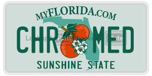 CHRMED  license plate in FL