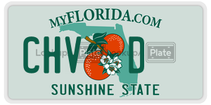 CHVD  license plate in FL