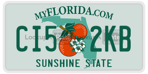 CI52KB license plate in Florida