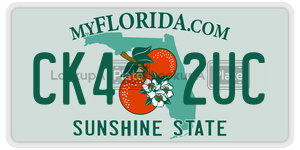 CK42UC license plate in Florida