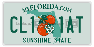 CL11AT license plate in Florida