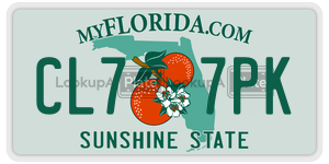 CL77PK license plate in Florida