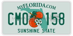CM0158 license plate in Florida
