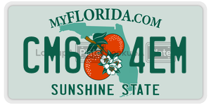 CM64EM  license plate in FL