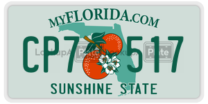 CP7517  license plate in FL