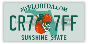 CR77FF  license plate in FL