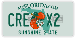 CREX2  license plate in FL