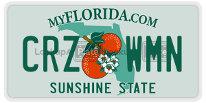 CRZWMN  license plate in FL