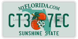 CT37EC license plate in Florida