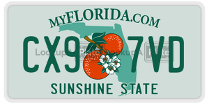 CX97VD  license plate in FL