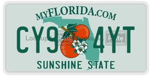 CY94YT  license plate in FL