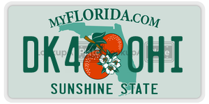 DK40HI license plate in Florida