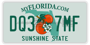 DQ37MF license plate in Florida
