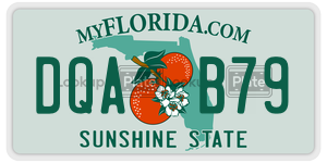 DQAB79 license plate in Florida