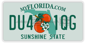 DU41QG license plate in Florida