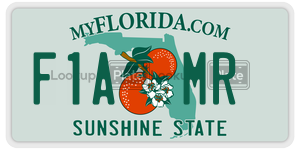 F1AMR license plate in Florida