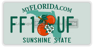 FF1UF  license plate in FL